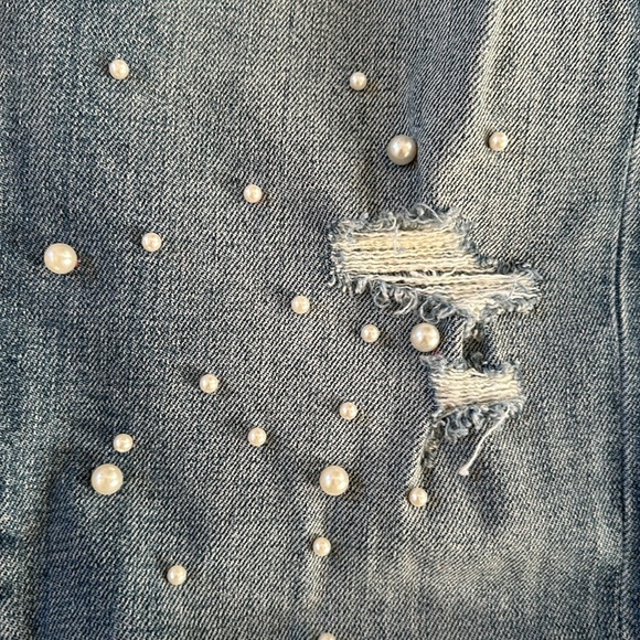 Joe’s jeans The Smith mid rise ankle straight with pearls size 24 - Picture 5 of 7